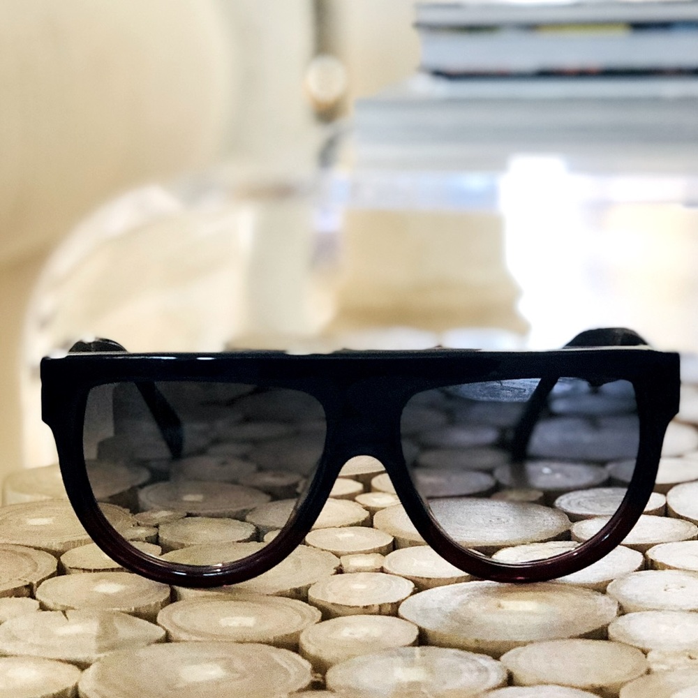 Celine Aviator Blue / Burgundy - Sunglasses